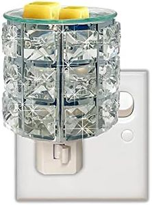 MeplLivs Warmers Pluggable Fragrance Warmer- Decorative Plug-in for Warming Scented Candle (Silver)