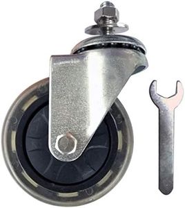 4'' Quiet Rubber Wheel Replacement for Hoverboard Seat Attachment (Single Bolt Type) (4'')