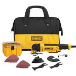 DEWALT Oscillating Tool Kit, Corded, 3-Amp, 29 Pieces (DWE315K) , Yellow