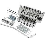 Musiclily Guitar Double Locking Tremolo Bridge for Electric Guitar,Chrome