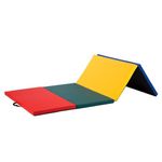 Gymnastics Mat 4 Pannel Foldding, 4x8x2 Tumbling Mat Gym Mat Gymnastic, 2 Inches Thick Lightweight Tumbling Mat Fitness Yoga Exercise Mat Home Gym Mat Equipment