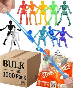 UpBrands 3000 Pack Bulk Stretchy Skeleton Toys – Sensory Fidget Toys for Bulk Businesses, Schools, Quite Toys for Churches, Vending, Nonprofits, and Community Programs