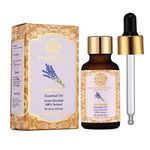 RYLLZ ESSENTIALS Lavender Essential Oil With Glass Dropper | Skin, Acne, Hair Fall, Relaxing Sleep, Aromatherapy & Body | 100% Pure & Natural | Steam Distilled (30ml)