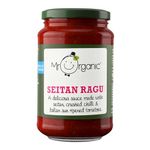 Mr Organic Seitan Crushed Chilli & Tomato Pasta Sauce - Authentic Italian Flavour - Made in Italy - Rich and Savoury Taste - Perfect for Pasta Dishes -Vegan - 6 x 350g Jar