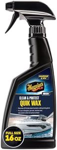 Meguiar's Marine/RV Quik Clean & Protectant Wax - Effective on Fibreglass, Gel Coats, Painted Surfaces (painted aluminum), Stainless Steel, Clear Plastic and Other Non-Porous Surfaces