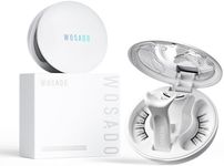 WOSADO Magnetic Eyelashes with Applicator Kit, [V10 Ultra Black] Reusable Magnetic Lashes without Eyeliner, Glue-free False Lashes, Waterproof, Lightweight, Suit for Natural Makeup
