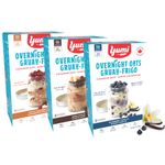 Yumi Organics Overnight Oats Best Flavours Bundle, High Protein, High Fiber, Low Sugar Organic Oatmeal