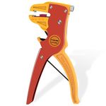 VCELINK Automatic Wire Stripper and Cutter, Electrical Cable Stripping Tool Adjustable for 14-24 AWG Cables with Eagle Nose in 7 Inch (GJ702RD)