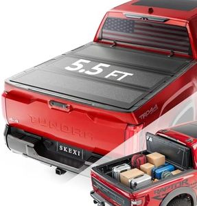 SKEXI Low Profile Truck Bed Tonneau Cover for Toyota Tundra 5.5FT Bed (66.7") 2022-2026 w/OE Rail System, Fully Folded Vertical Clearance Locking Drill-Free Install Waterproof Anti-Theft Security