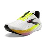 BROOKS Men's Hyperion Max Sneaker, White Black Nightlife, 9 UK