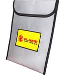 Flame Fortress Fireproof Bag 16" x 12" | Fire and Heat Resistant Heavy Duty Fiberglass Envelope Protect Money, Documents, Valuables