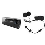 Cardo PT200001 Packtalk Edge Motorcycle Bluetooth Communication System Headset Intercom - Single Pack, Black & ACCESSORY - PACKTALK EDGE 2ND HELMET (JBL) KIT