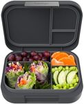 Bentgo® Modern - Versatile 4-Compartment Bento-Style Lunch Box for Adults and Teens, Leak-Resistant, Ideal for On-The-Go Balanced Eating - BPA-Free, Matte Finish and Ergonomic Design (Dark Gray)