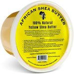 RA Cosmetics 100% Pure African Shea Butter, Golden - Unrefined, Raw African Luxury Head-to-Toe Moisture Miracle for Radiant Skin and Luscious Hair - Sourced from Ghana - 16 oz Jar