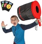 Squirrel Products Smash Blast Pro Rapid Fire Air Cannon Vortex Blaster, Novelty Toy, Hilarious Gift for Pranks or Gags, Indoor or Outdoor Play, Fun for Kids Age 8+, Teens, Adults, Kid Safe - Red