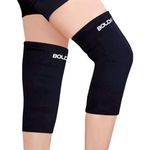 Boldfit Knee Caps for Women Knee Support for Men Bamboo Knee Cap for Men Bamboo Compression Knee Sleeves Knee Brace for Knee Pain Relief Products Knee Support for Women Bamboo Knee Sleeves - L