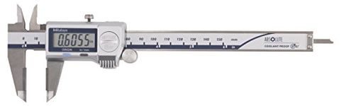 Mitutoyo 500-731-20 Digimatic Caliper, 0 - 6", IP67 Coolant Proof, .0005"/0.01 mm, Carbide OD