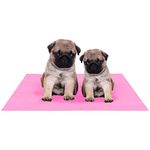 AMORITE Pet Mat ( Small ) | Waterproof Reusable Washable Pee Pads| for All Pet | Size - 70 x 50 cm ( Pink )