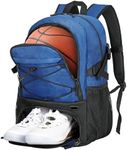 Goloni Soccer Bag,Large Sports Bag with with Separate Ball & Shoe Compartments,Youth Soccer Backpack for Basketball,Football,Volleyball