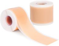 Fivepropy Silicone Scar Sheets (1.6”x60”Roll-1.5M), 1 Roll Medical Grade Washable Silicone Scar Tape, Reusable Scar Removal Sheets for C-Section, Surgery, Burn, Keloid, Acne (1.6”x120”Roll-3M)