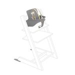 Tripp Trapp Baby Set from Stokke, Storm Grey - Convert the Tripp Trapp Chair into High Chair - Removable Seat + Harness for 6-36 Months - Compatible with Tripp Trapp Models After May 2006