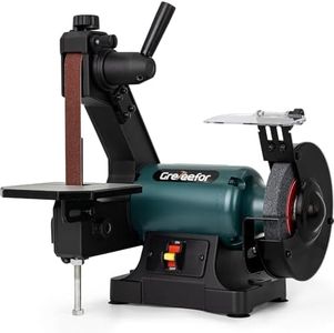 6" Bench Grinder & 1"x30" Belt Sander Combo, Bench Belt Sander & Grinder for Metalworking, Belt Grinder for Knife Making, sharpening