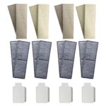 8 x Compatible With Fluval U3 Foams + 8 Polycarbon Filters + 4 Clean & Clear U3 Filter Media U Series Internal Filter Cartridges