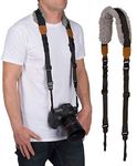 Movo MP-SS8 DSLR Camera Strap – Quick Release Sheepskin Neck Sling Shoulder Harness, Wrist Strap for Binoculars and Cameras