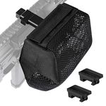 Feyachi Brass Catcher Heat Resistant Thickened Nylon Cartridge Casing Shell Catcher Net for Weapon with Picatinny Rail Mount（Black）