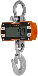 Klau 2000kg 4000 lb Heavy Duty Crane Scale industrial Hanging Scales LCD Display with Remote Orange for Home Farm Factory Hunting