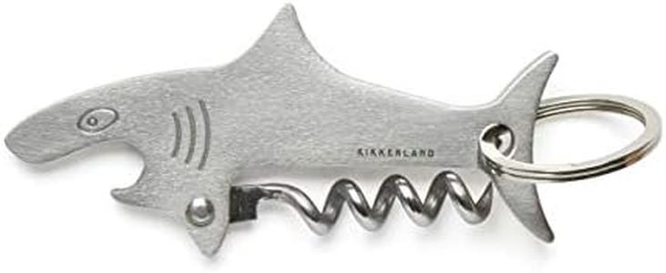 Kikkerland - Apribottiglie con portachiavi a forma di squalo