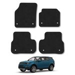 Car Mats Compatible with Land Rover Discovery Sport (2015-2020) Tailored Fit Black Carpet Car Floor Mats Set Accessory Custom Fit 4 Pieces - Anti Slip Backing & Black Binding Trim Edge