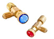 Hsthe Sea 2PCS Filling Refrigerant Safety Valve Quick Coupler Air Conditioning R410A R22 Connector Adapters