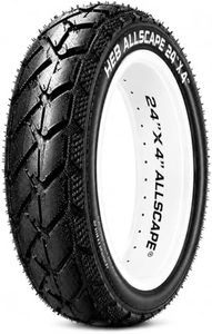 ALLSCAPE 26x4 E-Bike Fat Tire - All Terrain, High-Performance 26inch Fat Tyre for MTB and Ebikes, Durable All-Terrain Directional Tread, 2X Thicker Than Stock Tires - 1 Tire