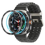 Spigen Bezel Tune Designed For Samsung Galaxy Watch Ultra 47mm Bezel Ring Protector Bezel Ring Adhesive Cover (2024) - Black