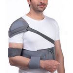 TYNOR Elastic Shoulder Immobiliser, Grey, Large, 1 Unit