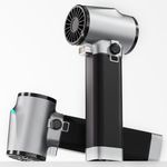 PERFORMANCE GURU Turbo Dryer Blower for Cars, Max 181ft/s Car Dryer Air Blower with Light, 750W & 64mm Brushless Motor, Silicone Handle, Infinitely Variable Speed Car Blower for Drying (Ivory Black)