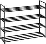 SONGMICS Shoe Rack, 4 Tier Shoe Org