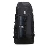 Chris & Kate 45 Litres Travel Backpack Outdoor Sport Camp Hiking Trekking Bag Camping Water Resistance Rucksack Daypack Bag (Black)