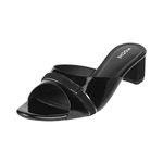 Mochi Womens Synthetic Black Slip Ons (Size (3 UK (36 EU))