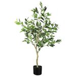 YOLEO 4FT Artificial Bay Laurel Tree Fake Bay Plant with Lifelike Leaves Faux Laurel Plant for Living Room Bedroom Balcony Corner Office Decor