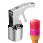 Ice Cream Scooper, Cylindrical Ice Cream Scoop with Trigger Release Stainless Steel, Big Volume Scoop Old Fashion Style Scoop Nostalgic Scoop Mashed Potato Scoop Non Stick