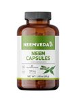 Neemveda Pure Neem Capsules 60 nos, 500 mg, 100% Natural, Vegan, Gluten Free, Fresh-Ground Whole Food