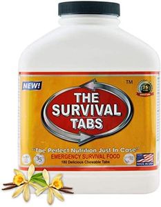 Astronaut Food MRE Food Ration Meals Ready to eat Emergency Survival Tabs Thuc Pham Chuc Nang The Survival Tabs for Disaster Preparedness - 180 Tablets 25 Years Shelf Life - Vanilla Malt Flavor