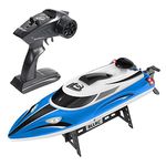 ZYGY Remote Control Boat BLLRC L100 High Horsepower High-speed Boat Wheel Water Toys Electric Athletic Racing Yacht Blue