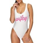 MUZHI Wifey one Piece Swimsuit Swim