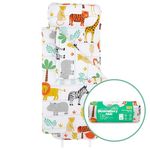 Bloomsbury Mill - Nap Mat for Toddlers and Kids - Pillow, Mat and Blanket Included - All-in-One Sleeping Bag for Nursery & Ready Bed for Nap Time and Sleepovers - Travel Essentials 135 x 50 cm Safari