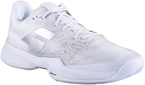 Babolat Men's Jet Mach 3 All Court Tennis Shoes, White/Silver, 9
