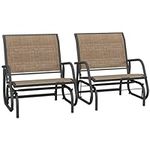 Outsunny Porch Glider Set of 2, Met