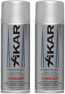 Xikar PUROFINE Premium Butane Fuel Refill with 0 Impurities - Premium Quality Fuel for Jet Flame Lighters and Torches - High Altitude Formula, 8oz (400ml) 2 Pack